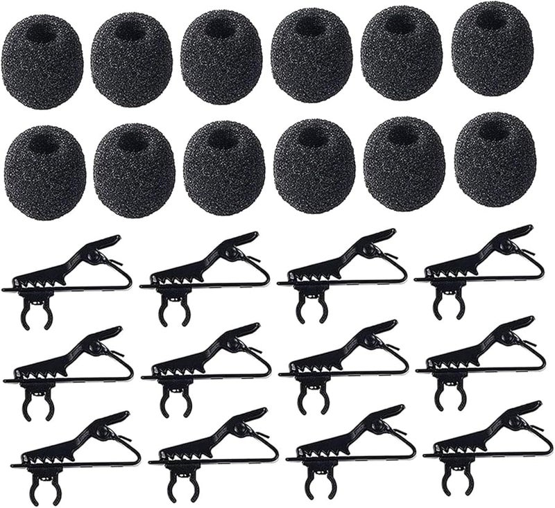6mm Microphone Clip Compact Portable Studio Accessory with Sponge Cover - Image 1